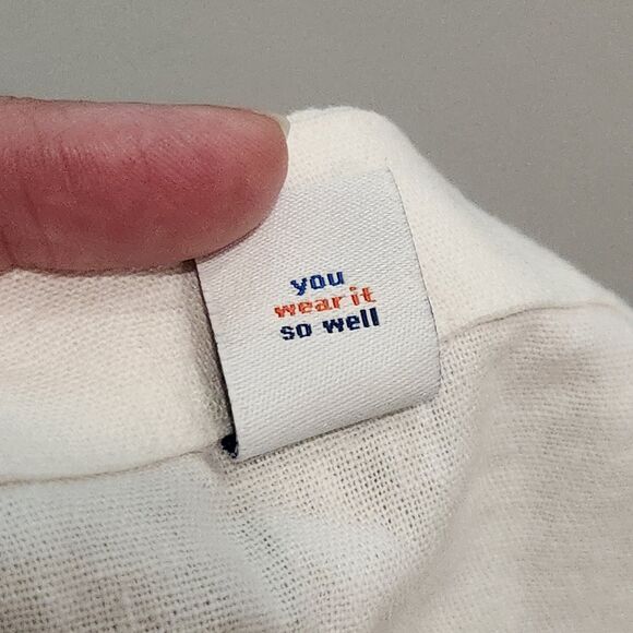 Lagenlook Old Navy Linen Crop Tank Top 2X White Capsule Wardrobe Cottage READ - Picture 8 of 11